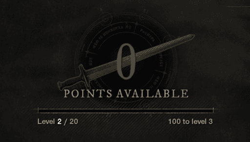 Nombre de points disponibles pour l'amélioration de l'arbre Sword and Shield.