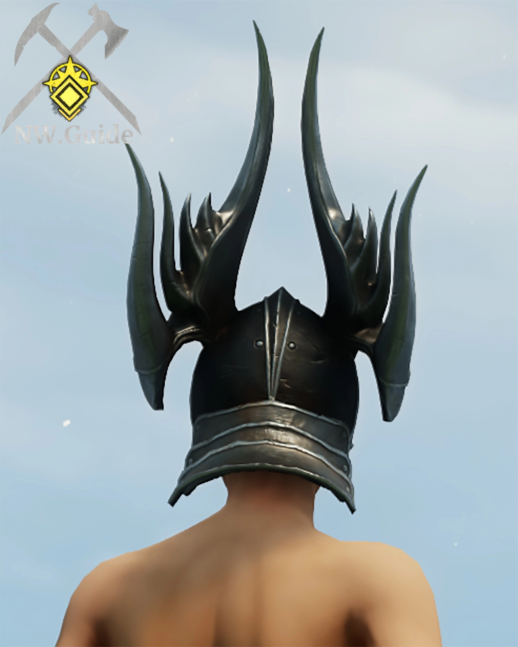 Photo of the back of Neishatuns Helm