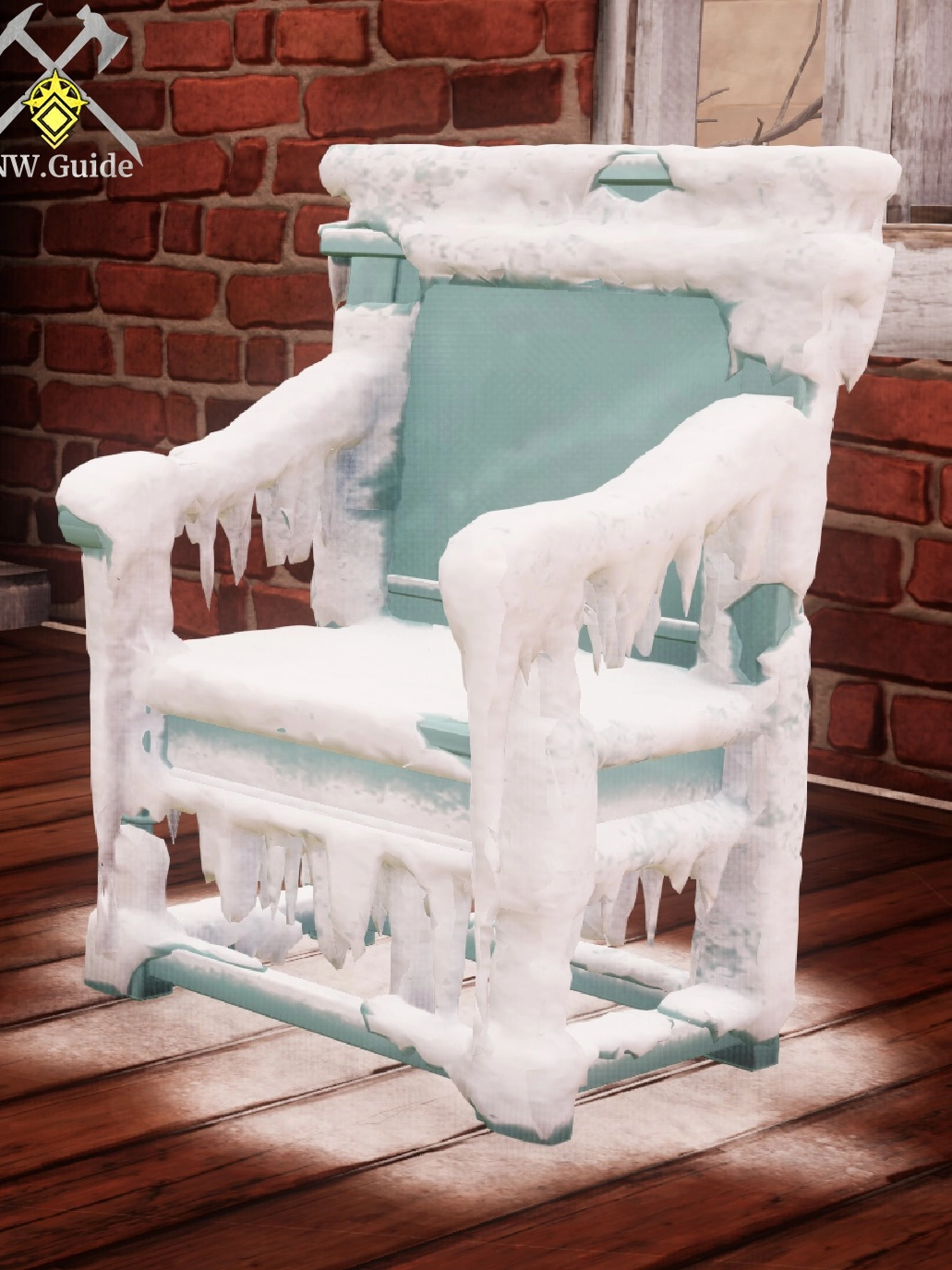 Snowcapped Chair Winter Convergence furnishing item