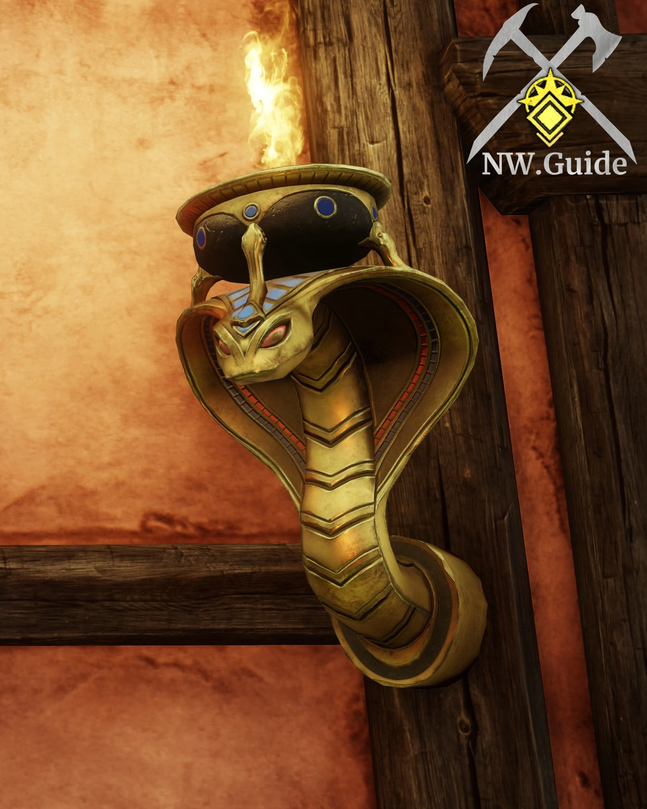 Aegyptus Cobra Wall Lantern