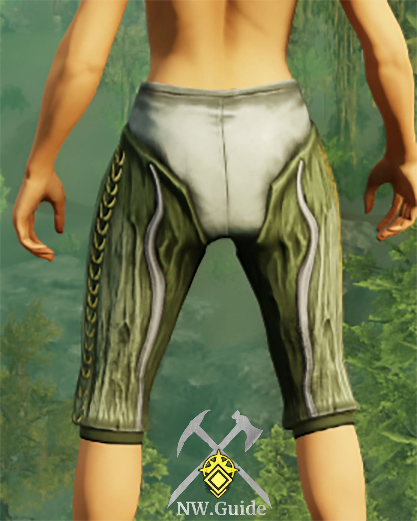 Screenshot of the back of Weald Wardens Leggings T5