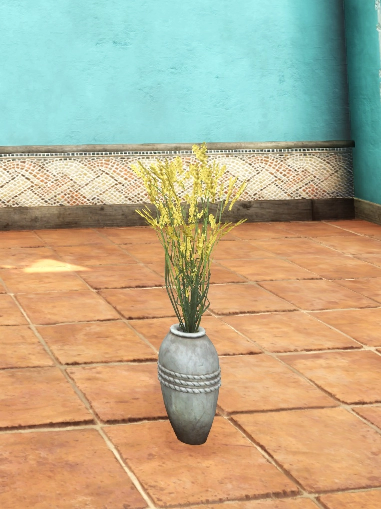 Vase of Desert Senna Flowers