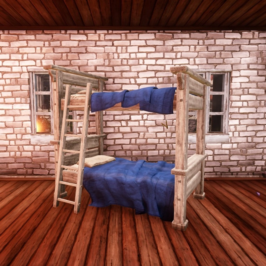 Cerulean Sheets Bunk Bed in Everfall Housing
