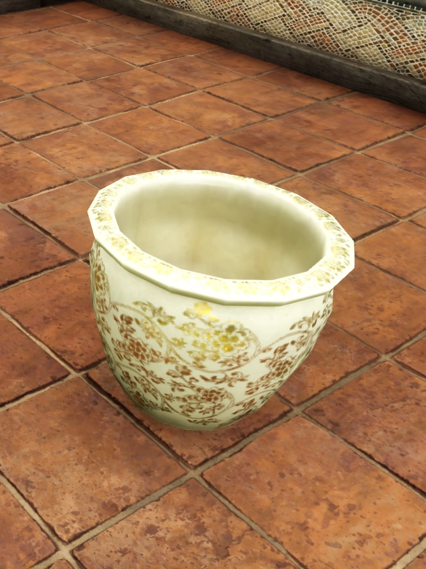 Short Cream Porcelain Vase