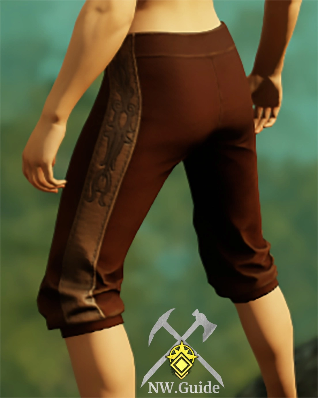 Photo of the crafted Dryad Stalker Pants T5 from the back