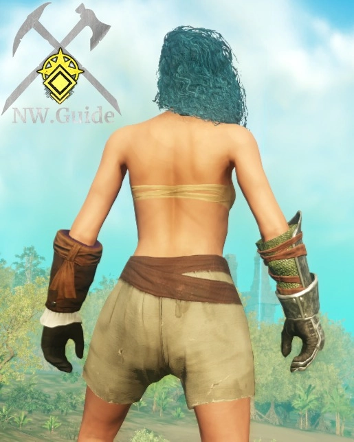 Screenshot of the Shamanic Gloves from the back of the char