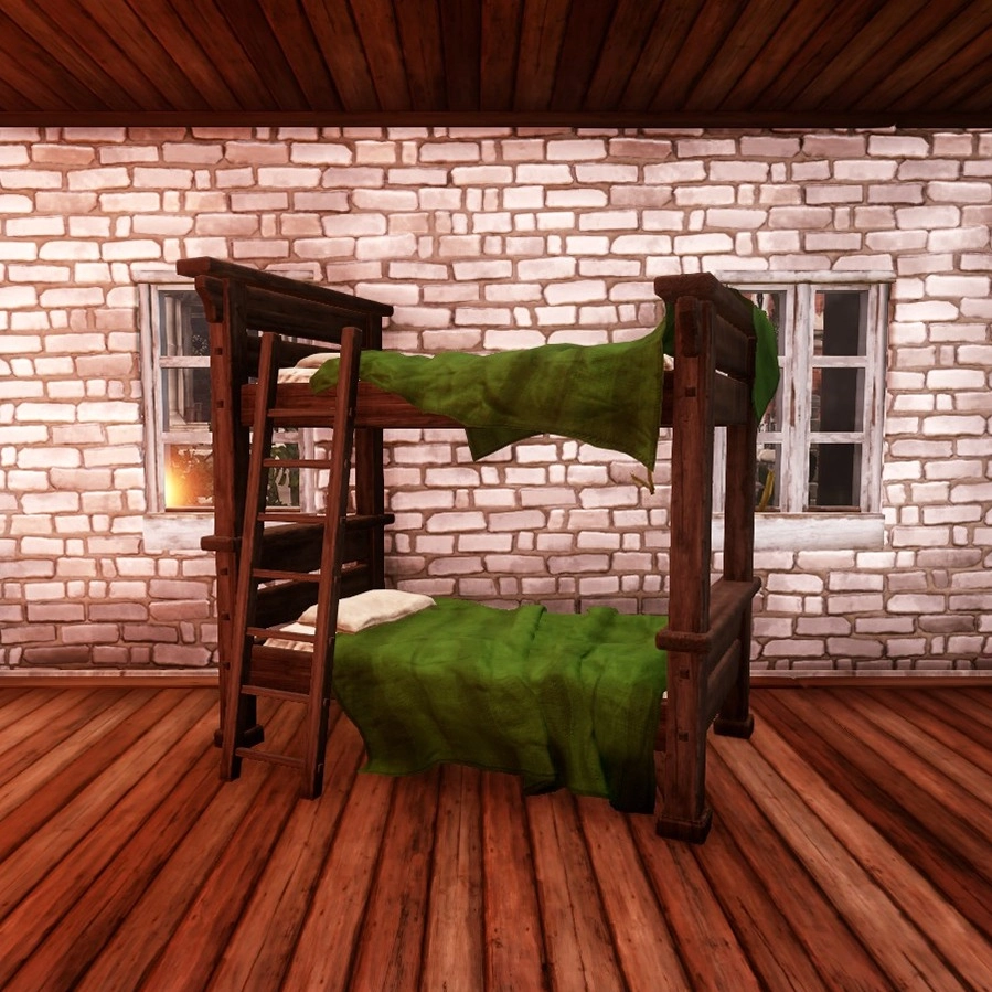 Grassy Sheets Bunk Bed in Everfall Housing