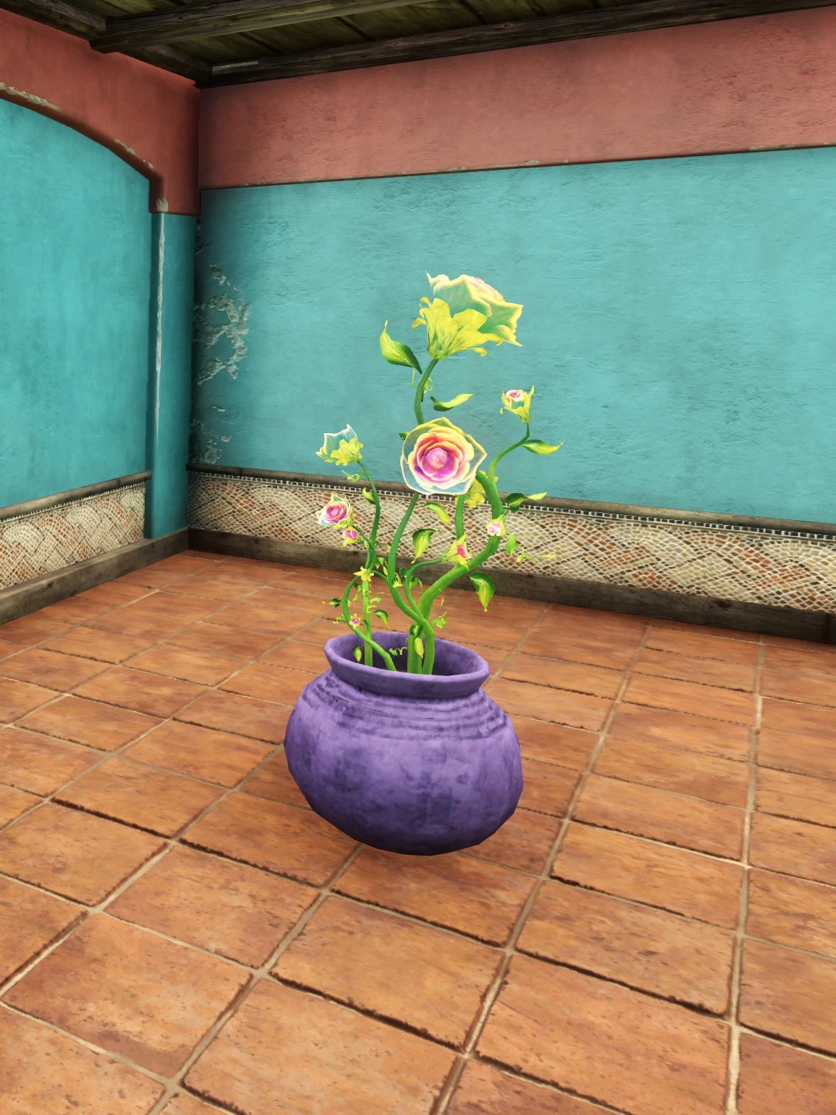 Pot of Wispy Blooms