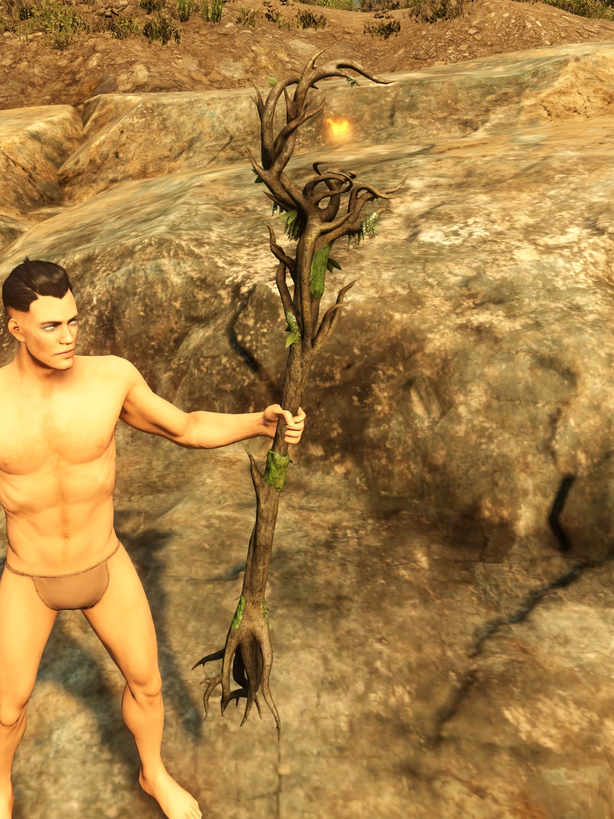 Arboreal Dryad Fire Staff