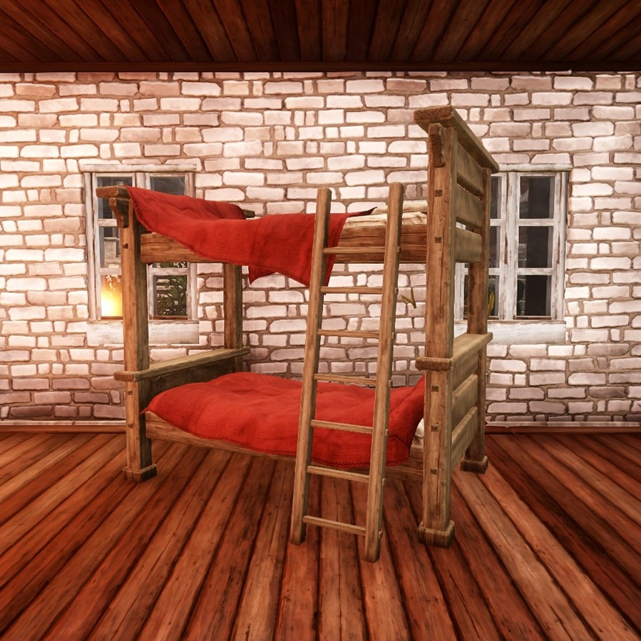 Cherry Sheets Bunk Bed in Everfall Housing