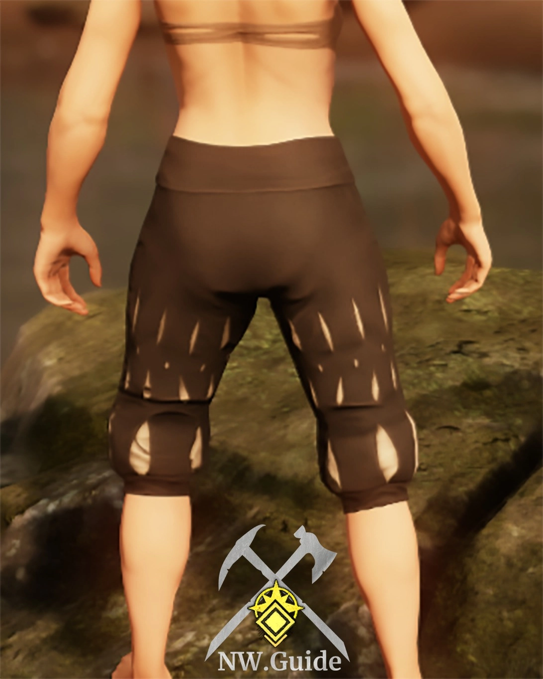 Screenshot of the back side of the Armorer Pants T5