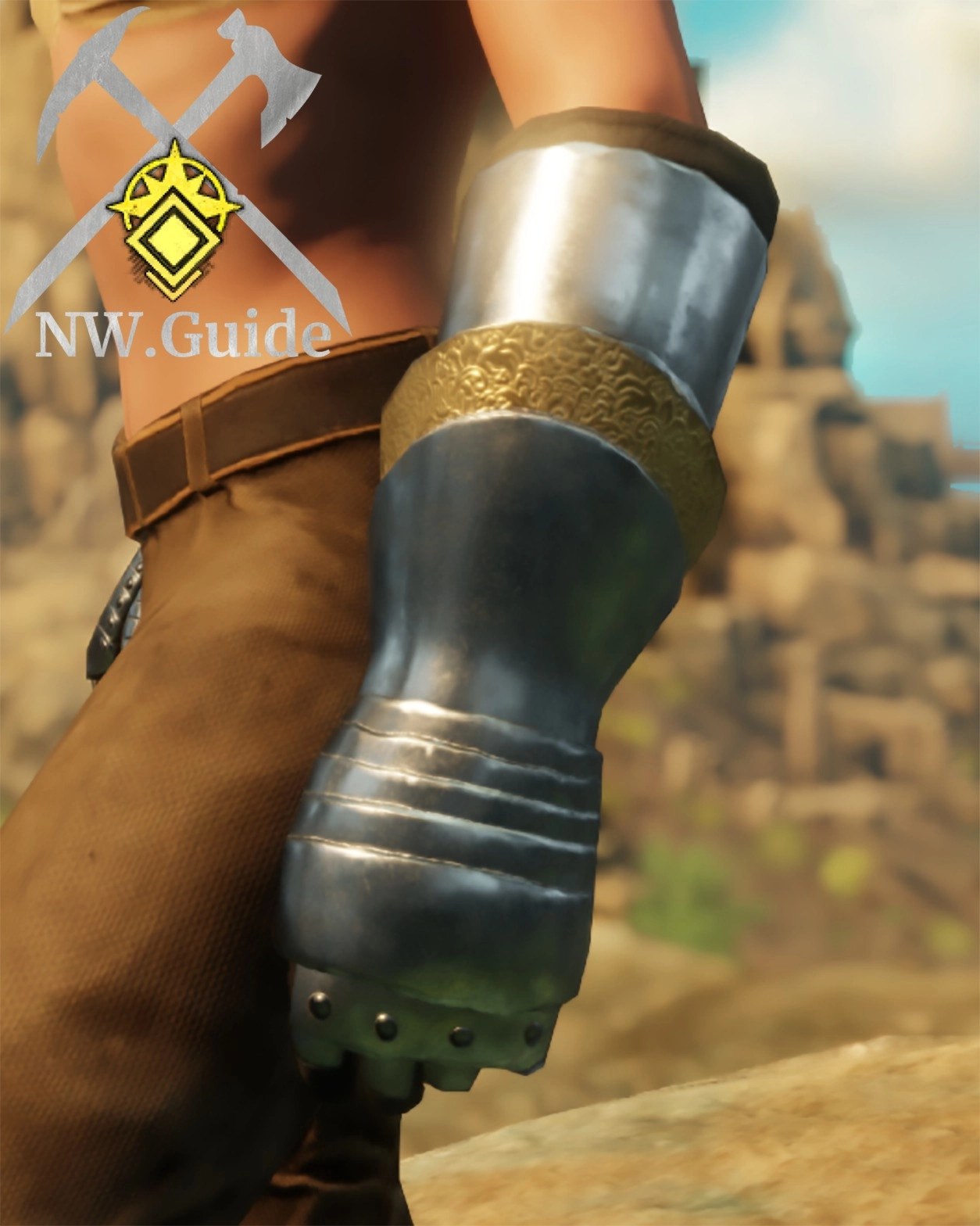 Photo of the Orichalcum Heavy Gauntlets