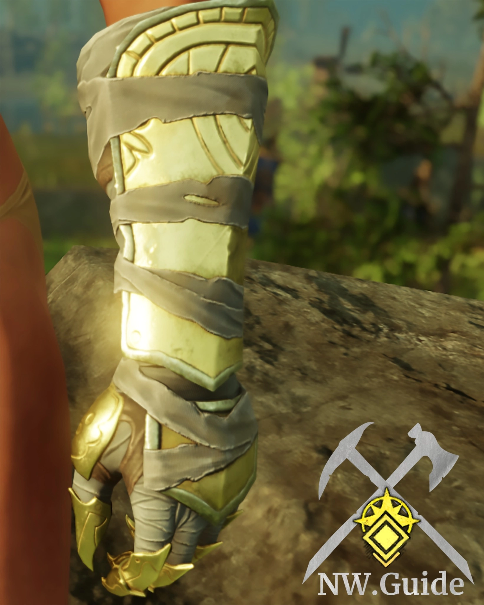 Screenshot of the crafted Guardian Spearmarshal Gloves T5