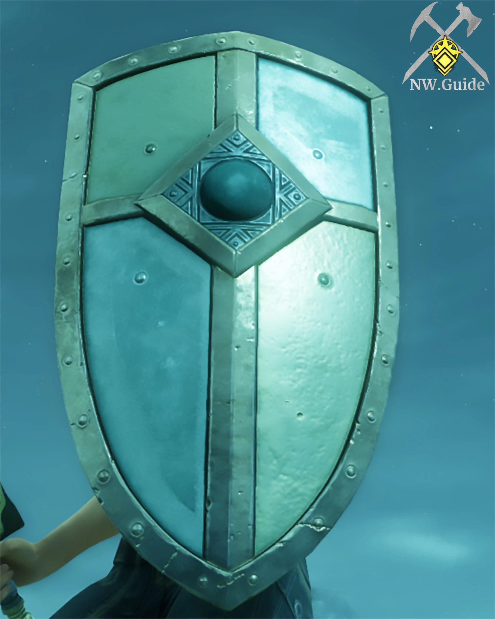 Screenshot of Waterlogged Kite Shield T3 used for blocking