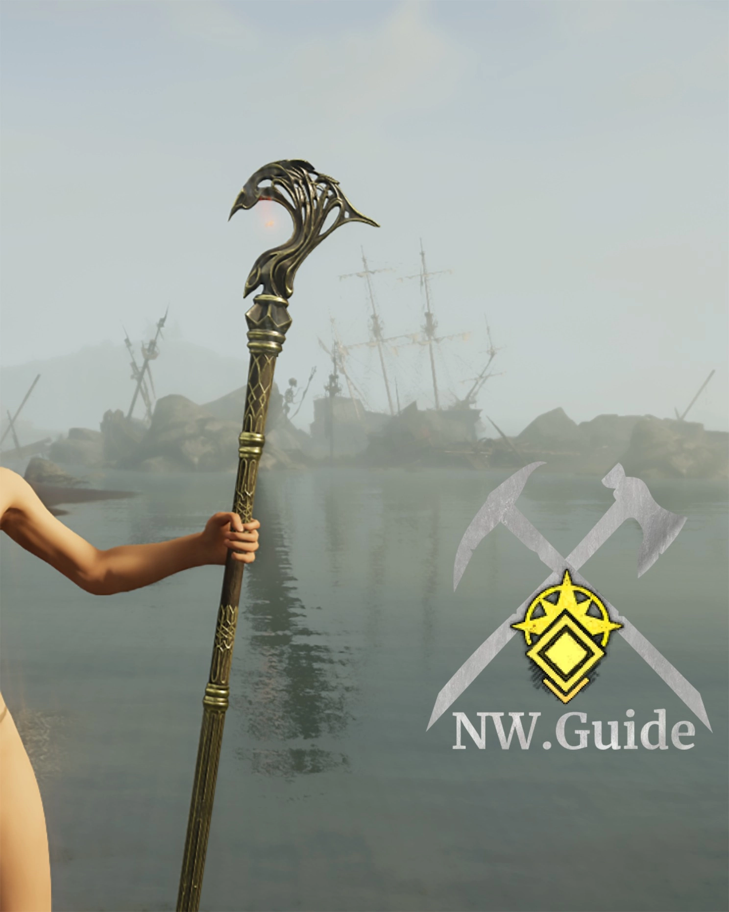 Photo of the Garden Keeper Fire Staff farmed in Genesis