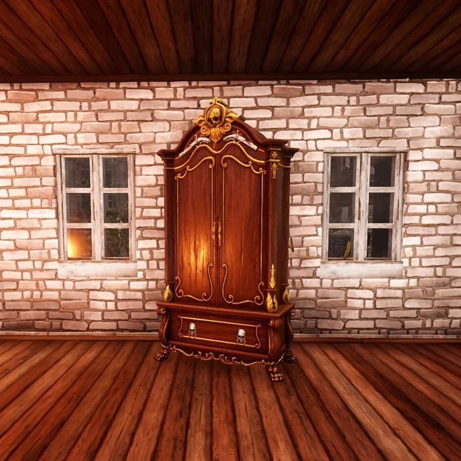 Well polished Scrolled Armoire in Everfall Housing