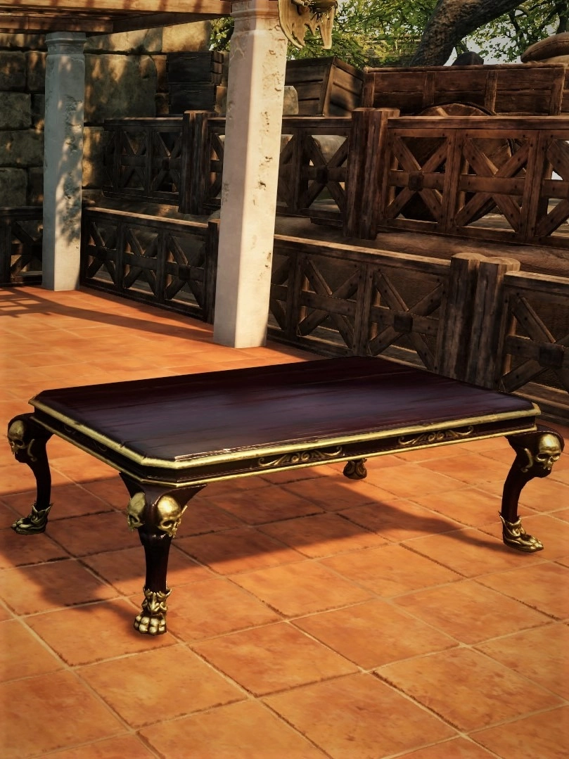 Black lacquered Dining Table