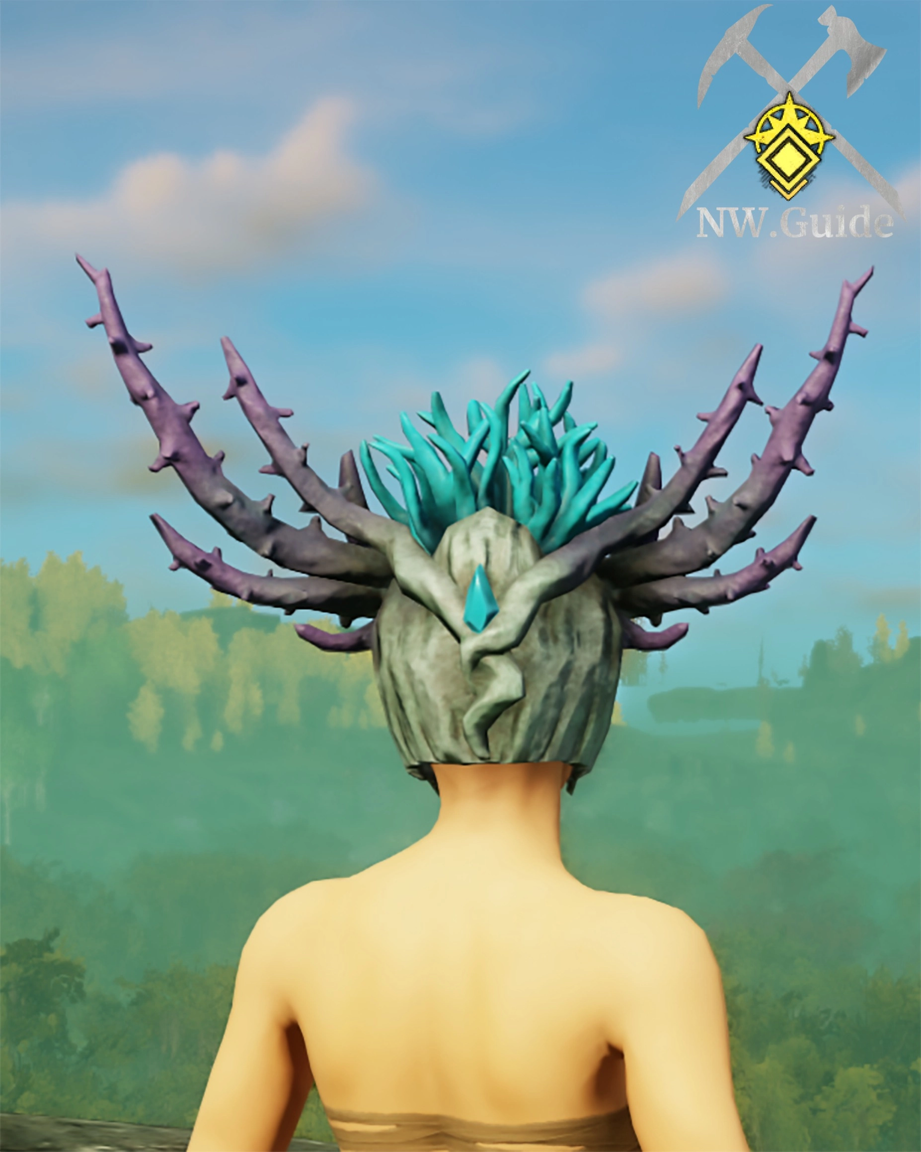 Screenshot of the Primordial Helm T5 from the back