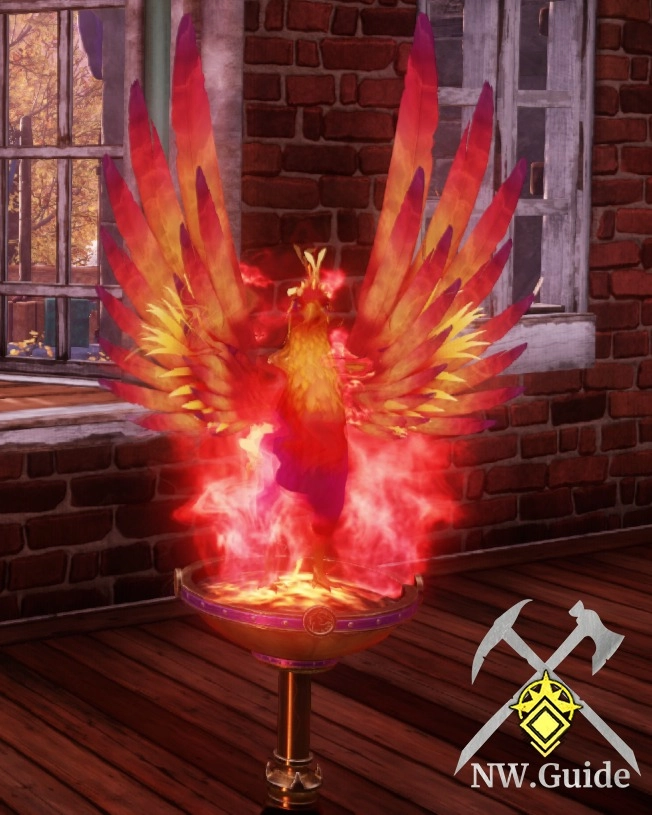 What Glorious Phoenix does after players interacts with bird