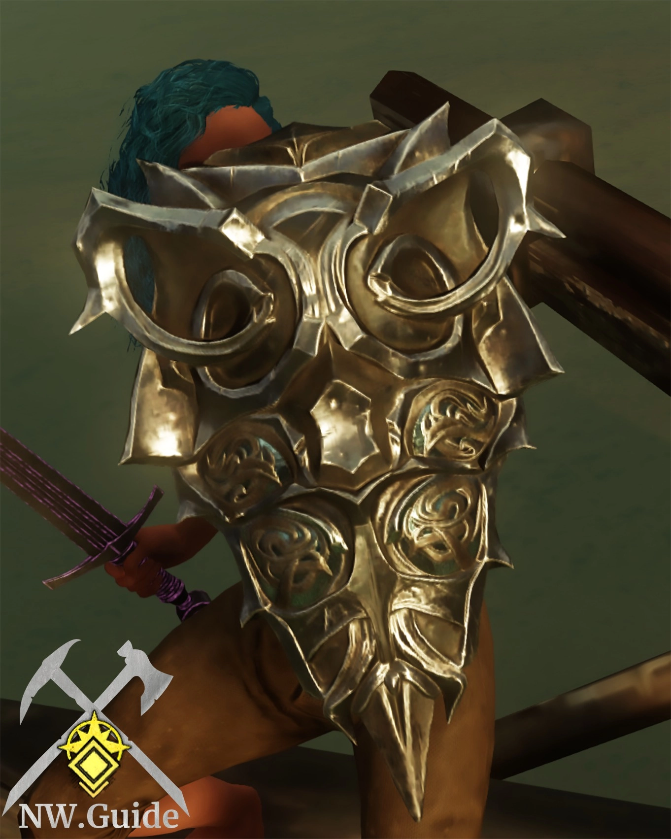Photo of Abhorrent Reproach shield used for blocking