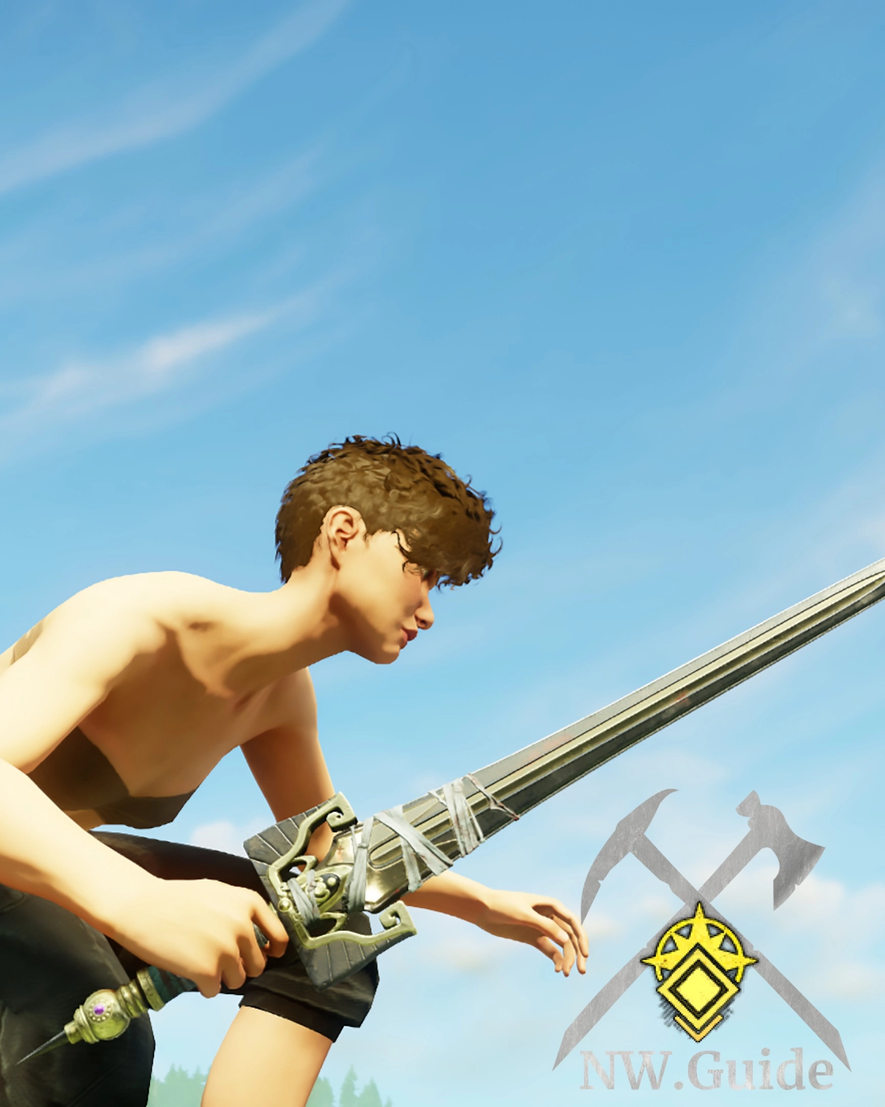 Screenshot of the Lazarus Watcher Longsword T5