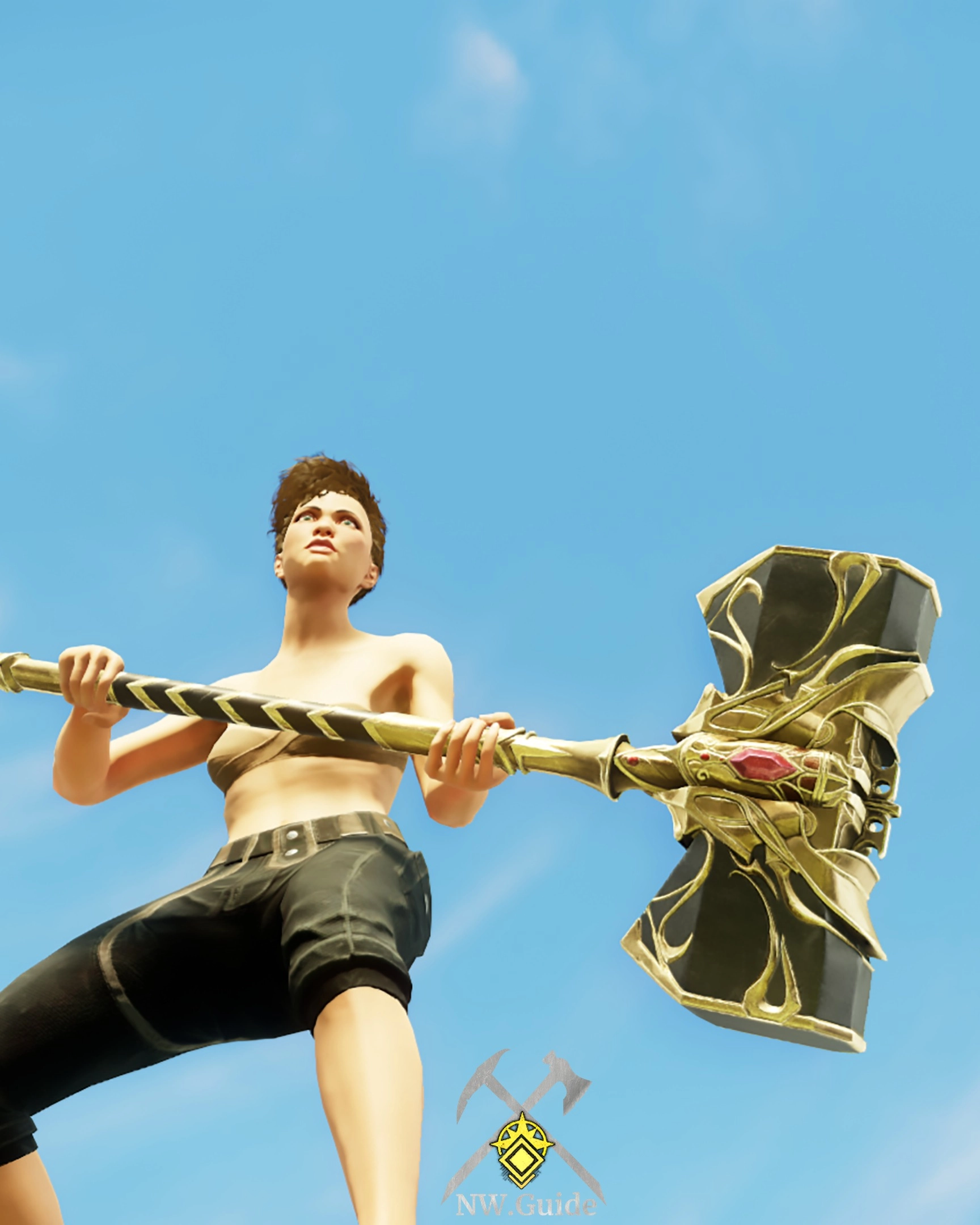 Photo of the crafted Corrupted Heart War Hammer