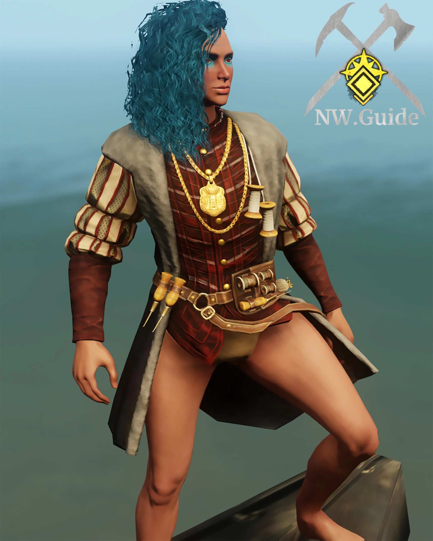 Highres screenshot of frontal part of tier 4 Armorer Shirt
