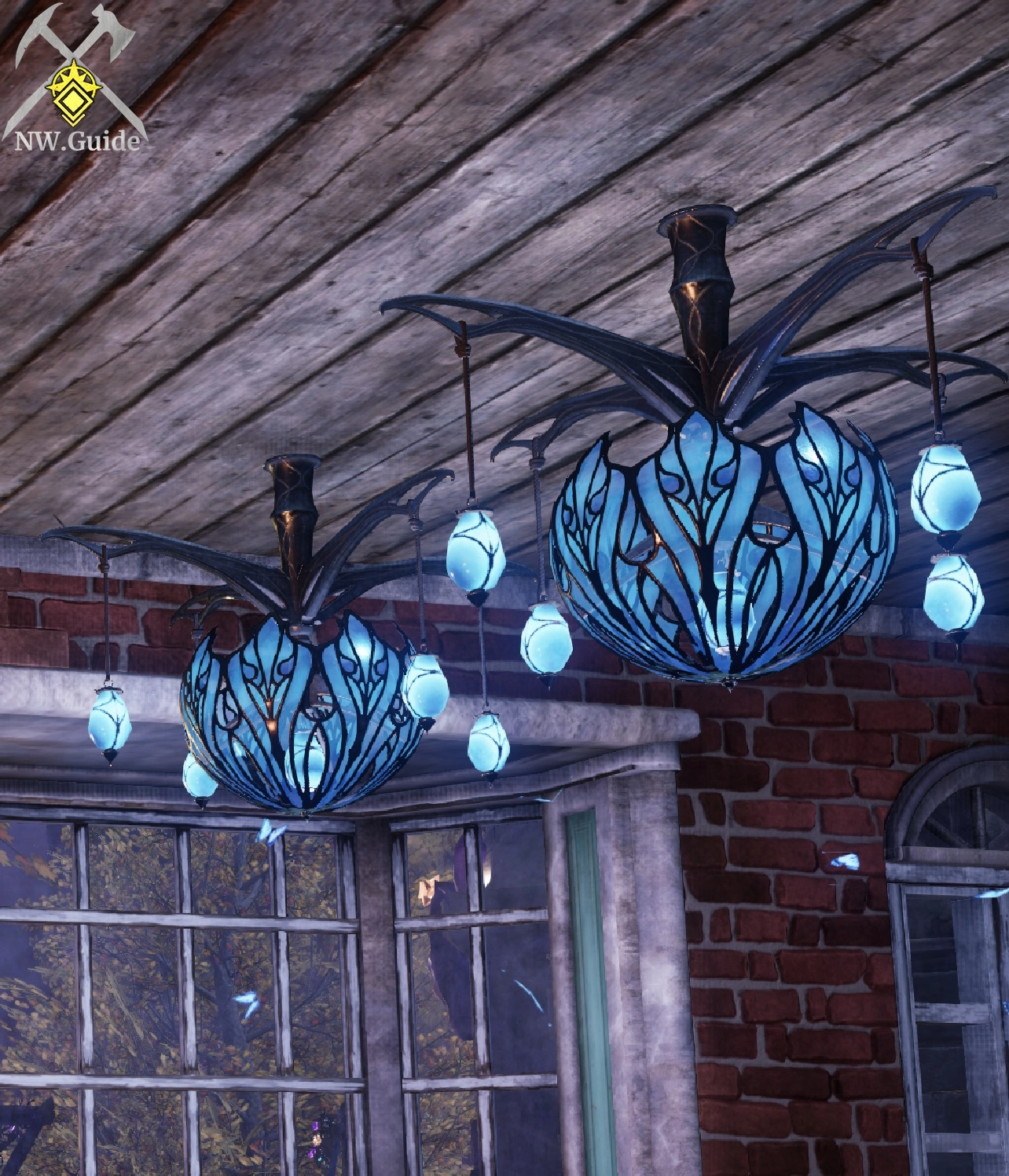 2 Dusk Sylph Glass Chandelier with butterflies they spawn