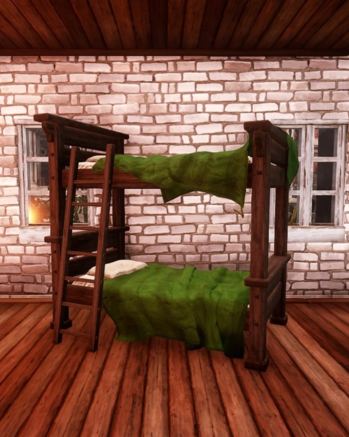 Grassy Sheets Bunk Bed in Everfall Housing