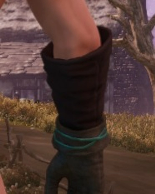 Screenshot of Defiled Leather Gloves from the back