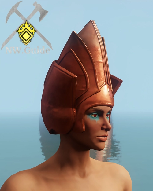Picture of the equipped Corrupted Cloth Hat from the side