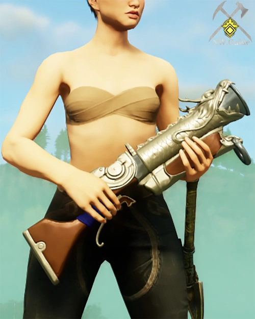 Screenshot of the Defiled Blunderbuss T5 in character hands