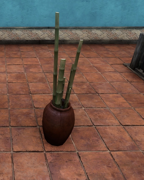 Cut Bamboo Storage Pot
