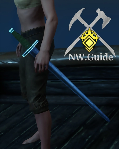 Screenshot of the tier 2 named sword Sapling Brand