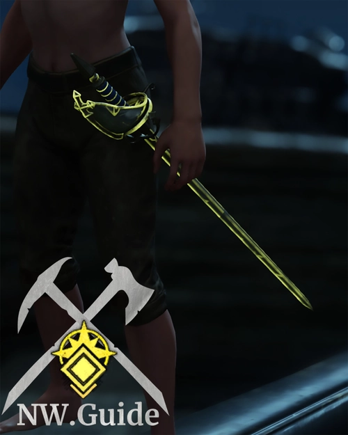 Screenshot of the named rapier Archmages Steel Wand