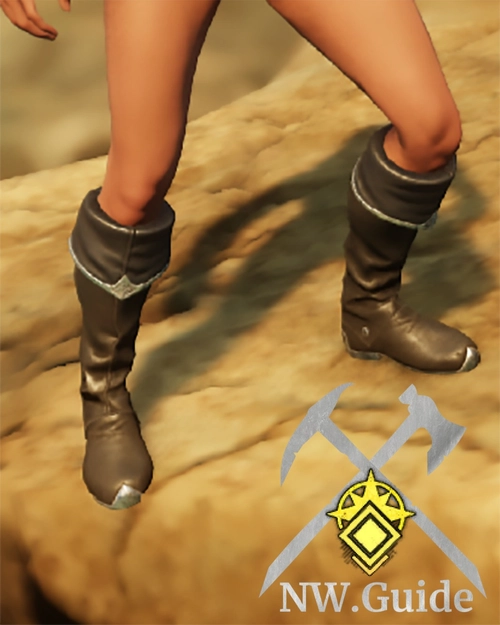 Frontal photo of the Leather Boots T5