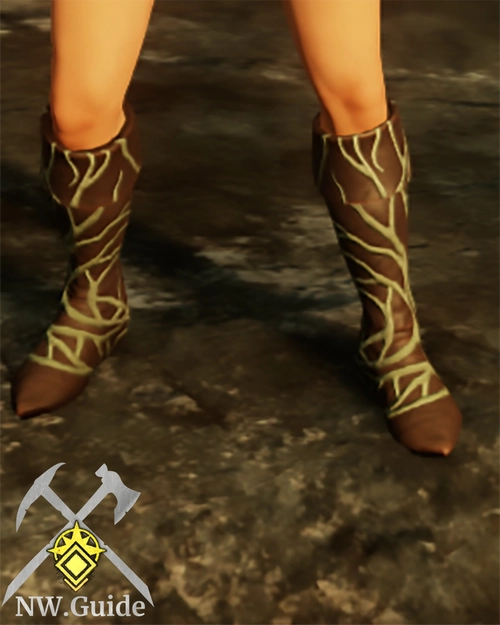 Screenshot of crafted Dryad Stalker Boots T5