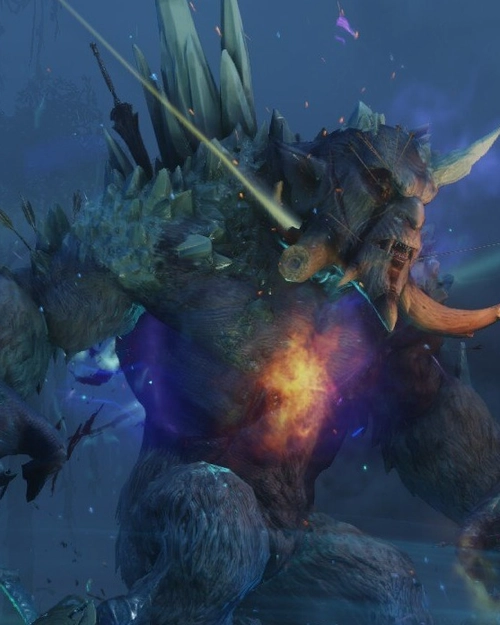 Winter Warrior in the middle of the fight