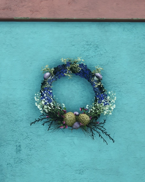 Delphinium Wreath