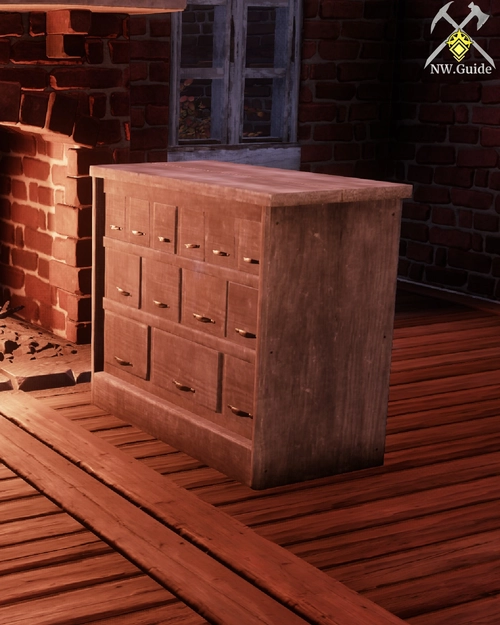 Ash Chest of Drawers In front of fireplace
