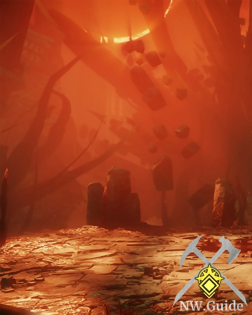 Screenshot of the Neishatun arena in Tempest Heart dungeon