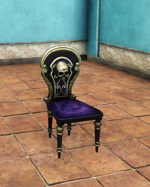 Gothic Velvet Dining Chair