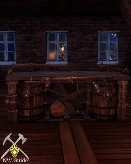 Screenshot of Long Barrel Countertop in dark setting