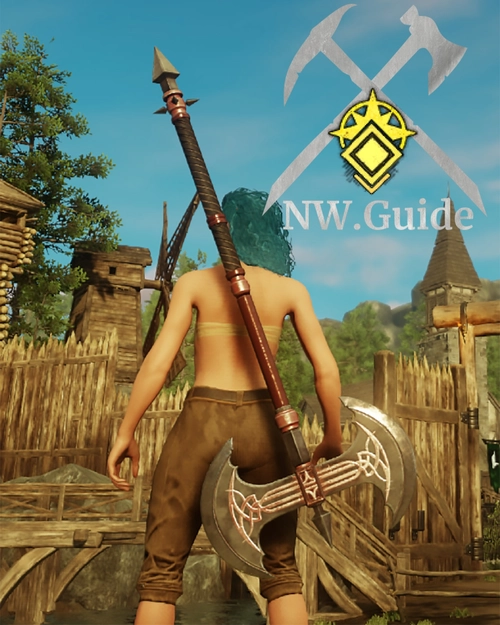 Screenshot of the named great axe Headsman T4 