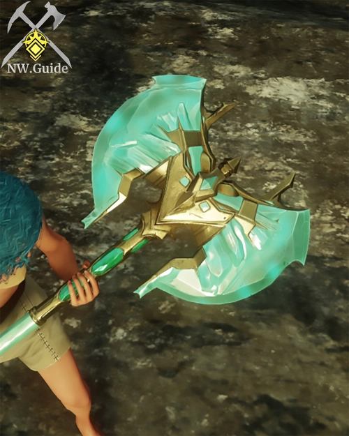 Close up Screenshot of Crystalline Great Axe T5