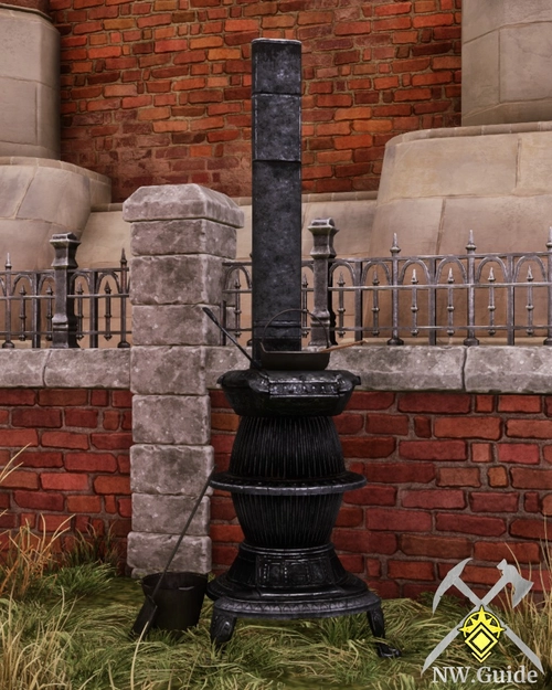 High quality photo of Ornate Cast Iron Stove