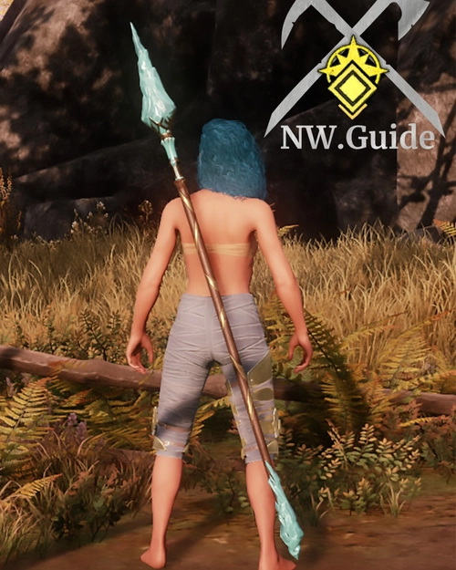 Screenshot of the Crystalline Spear T5 on the back