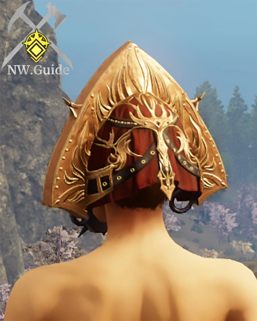 Corrupted Leather Hat photographed from the back