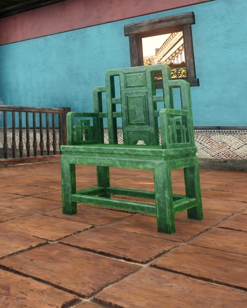 Carved Jade Armchair