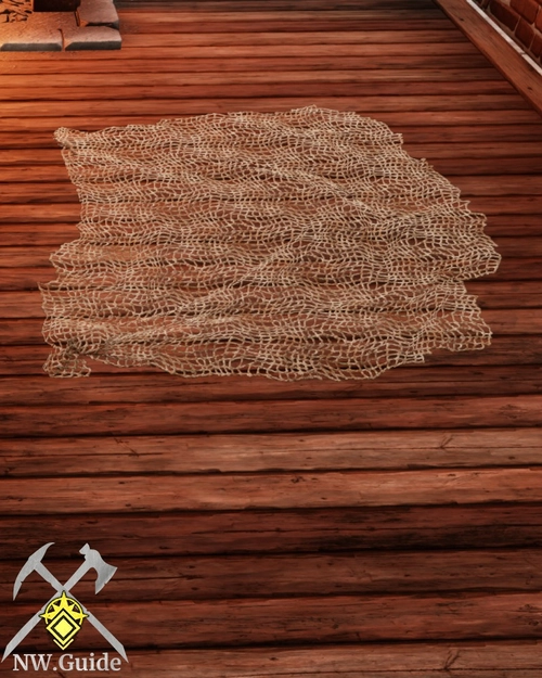 High quality photo of Fishnet Rug placed on the wooden floor